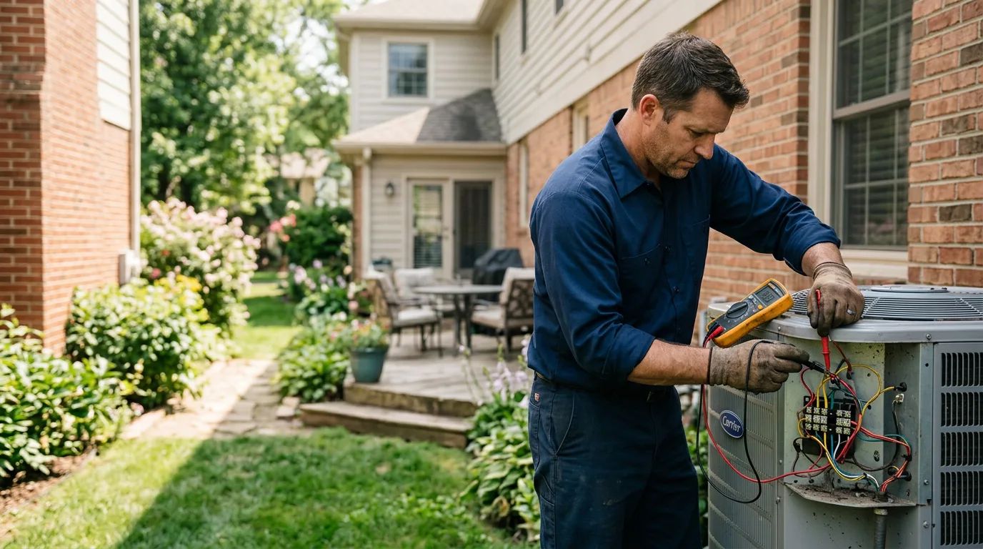 HVAC technician working near Nashville, KS